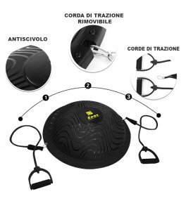 Гімнастичний м'яч Zeus BOSU BALL